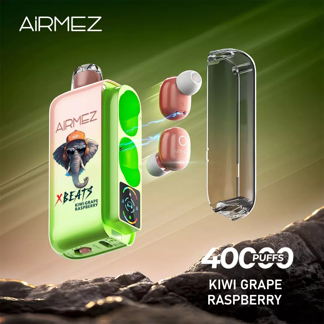 KIWI GRAPE RASPBERRY AIRMEZ XBEATS 40000 - Kiwi Grape Raspberry - Image 1