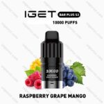 IGET BAR PLUS S3 POD - Raspberry Grape Mango