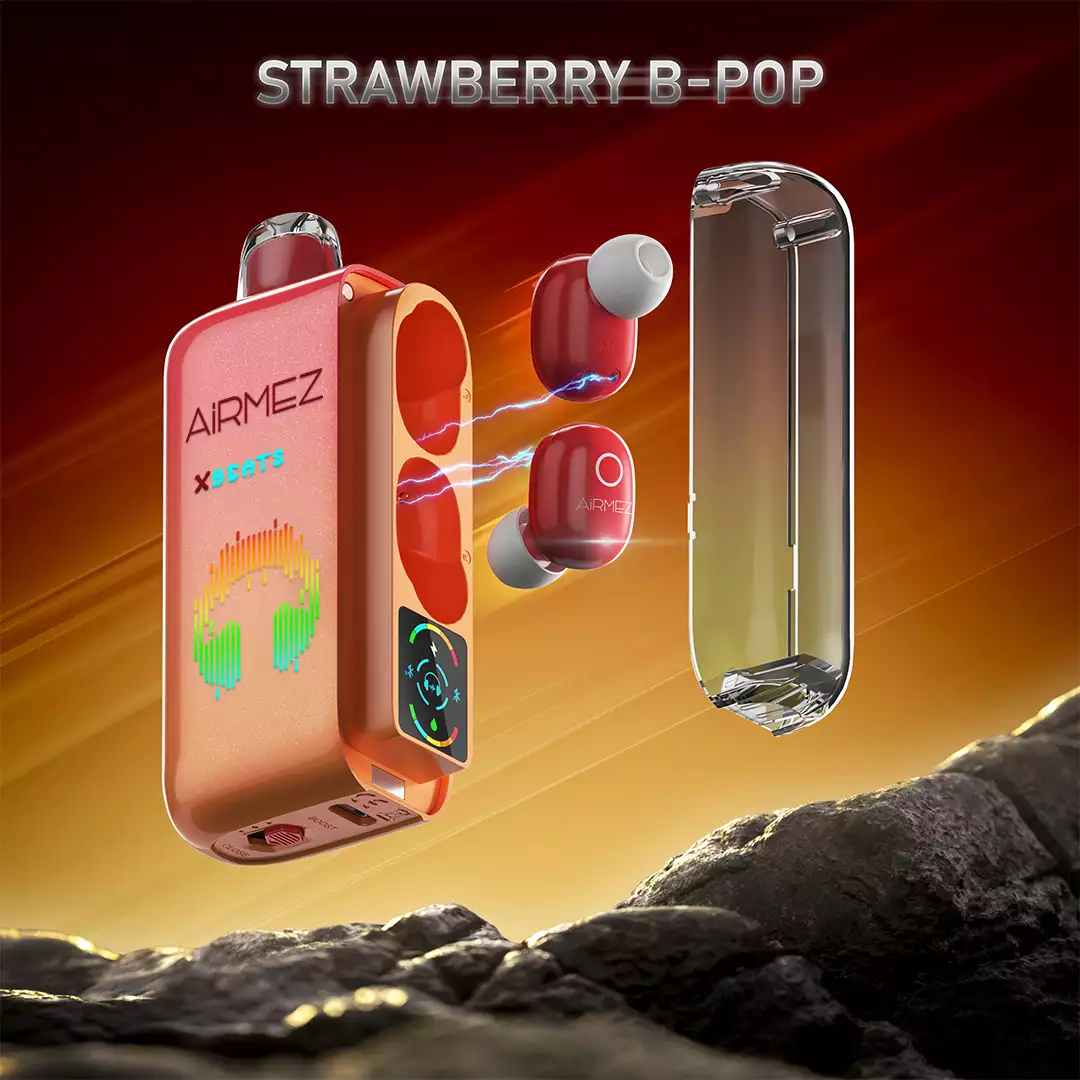 Strawberry B-Pop AIRMEZ XBEATS 40000 - Strawberry B-Pop - Image 1