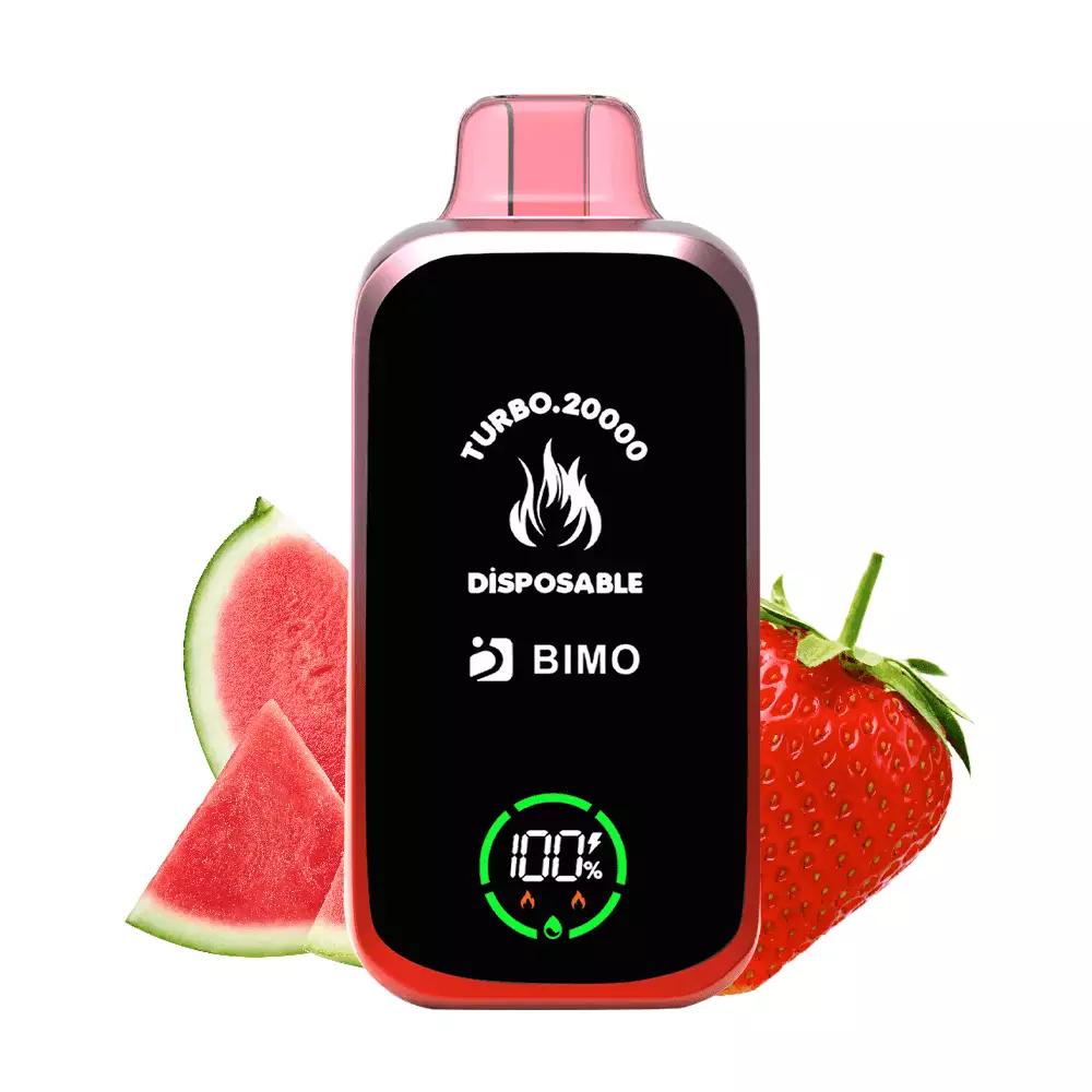 bimo-turbo-20000-puffs-strawberry-watermelon BIMO TURBO 20000 - Strawberry Watermelon - Image 1