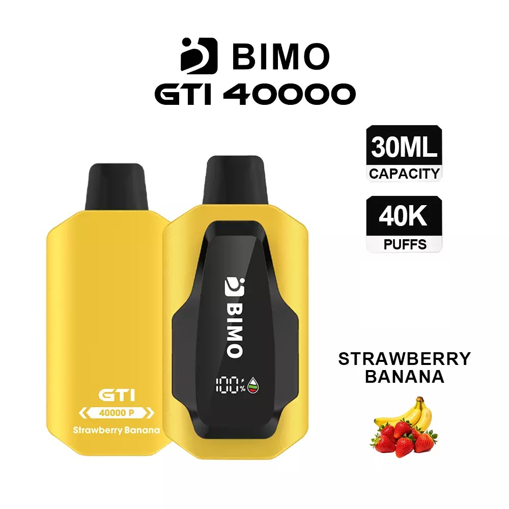 5-Strawberry Banana BIMO GTI 40000 - Strawberry Banana - Image 1